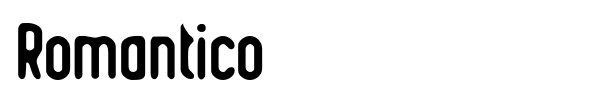 Romantico font preview